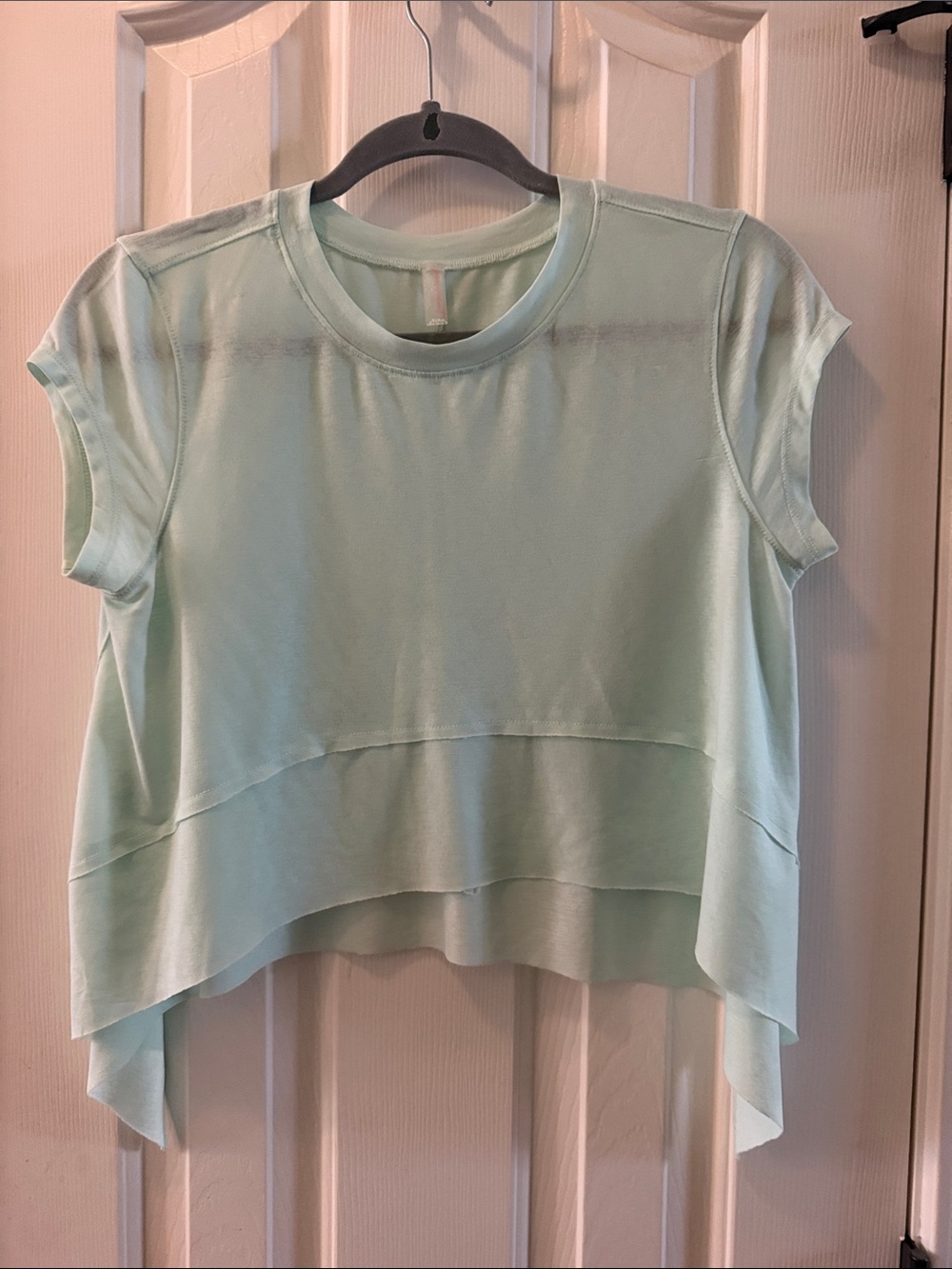 FP Movement by Free People Mint Layered Crop Tee